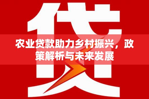 岳麓农业贷款助力乡村振兴，政策解析与未来发展