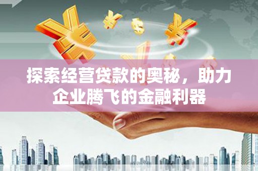浉河探索经营贷款的奥秘，助力企业腾飞的金融利器