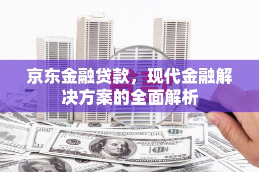 东营京东金融贷款，现代金融解决方案的全面解析