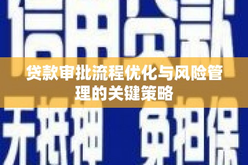 石冈贷款审批流程优化与风险管理的关键策略