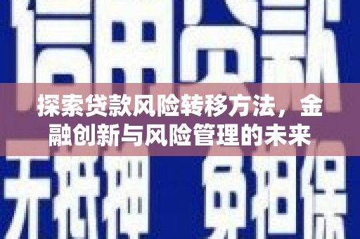 汉川探索贷款风险转移方法，金融创新与风险管理的未来