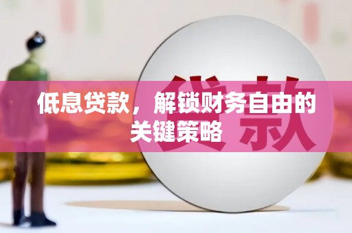 洛宁低息贷款，解锁财务自由的关键策略