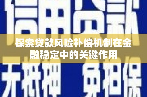 清河探索贷款风险补偿机制在金融稳定中的关键作用