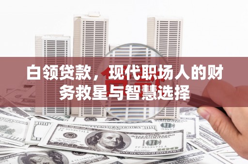 金湖白领贷款，现代职场人的财务救星与智慧选择