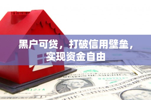 葵青黑户可贷，打破信用壁垒，实现资金自由