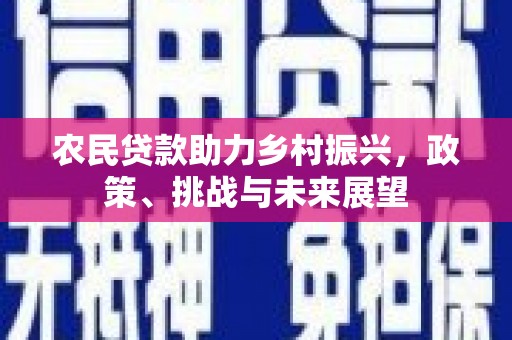 木垒农民贷款助力乡村振兴，政策、挑战与未来展望