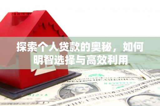 克孜勒苏柯尔克孜探索个人贷款的奥秘，如何明智选择与高效利用