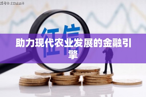 大村助力现代农业发展的金融引擎