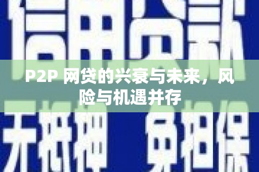 周村P2P 网贷的兴衰与未来，风险与机遇并存