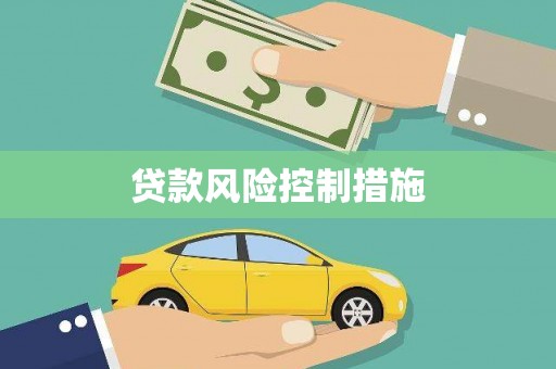 永清贷款风险控制措施